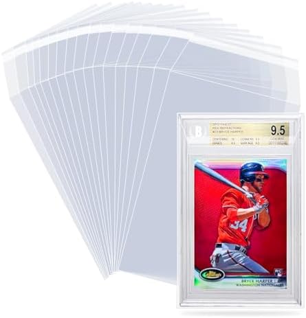 Clear Plastic Graded Card Sleeves 100 Pack