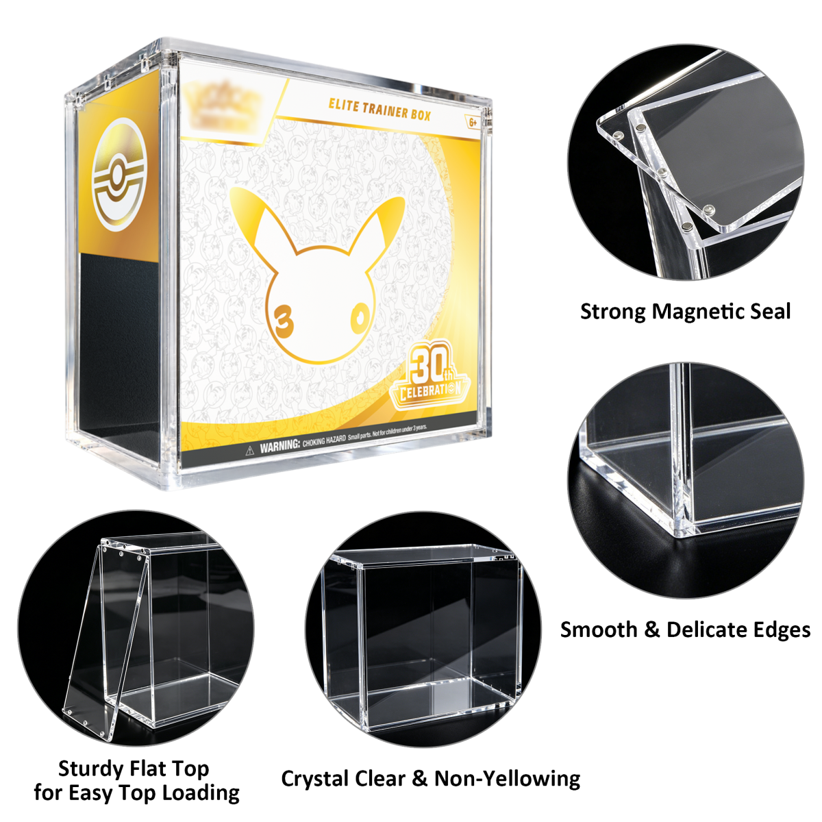 Acrylic Display Case for PTCG 30th Ex Tin