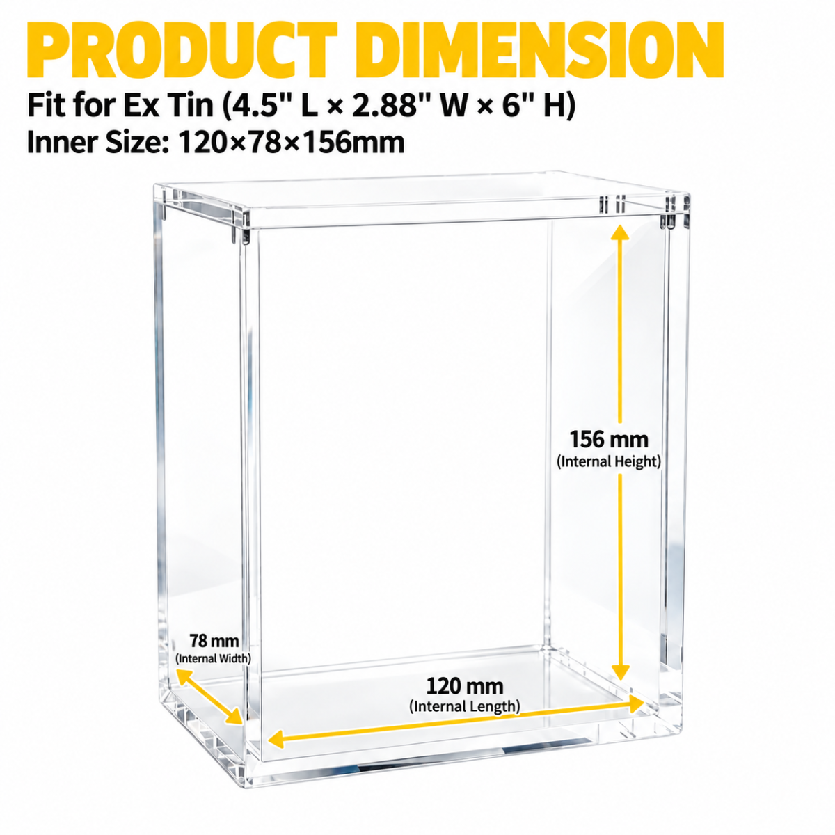Acrylic Display Case for PTCG 30th Ex Tin