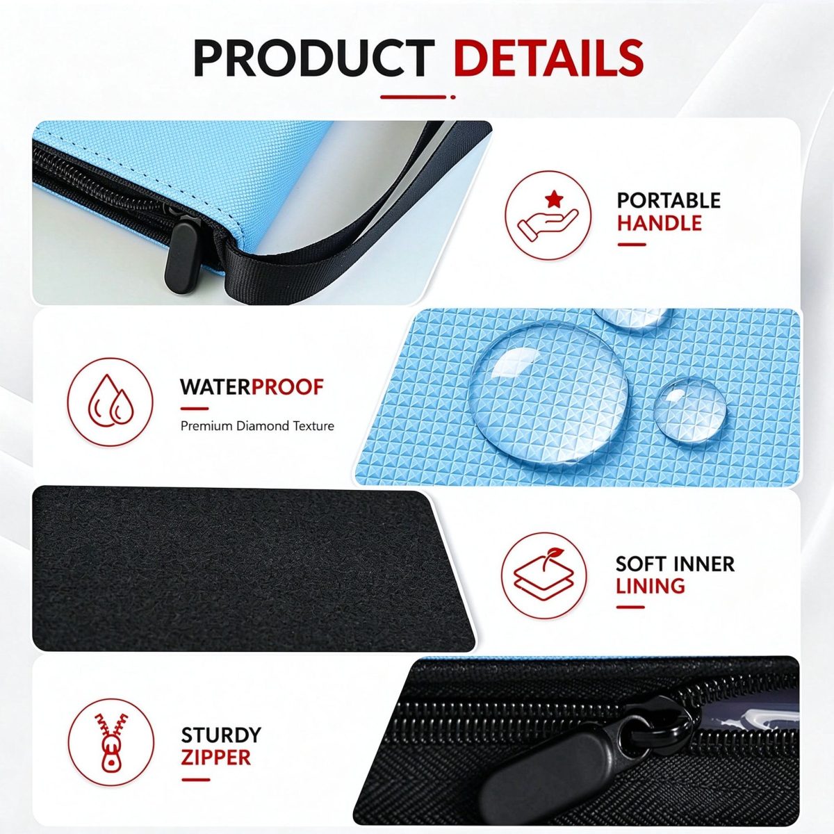 Waterproof Synthetic Leather 9-Pocket Card Binder
