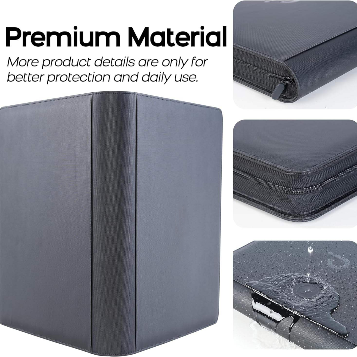 PU Card Binder 12-Pocket Toploader Storage Album