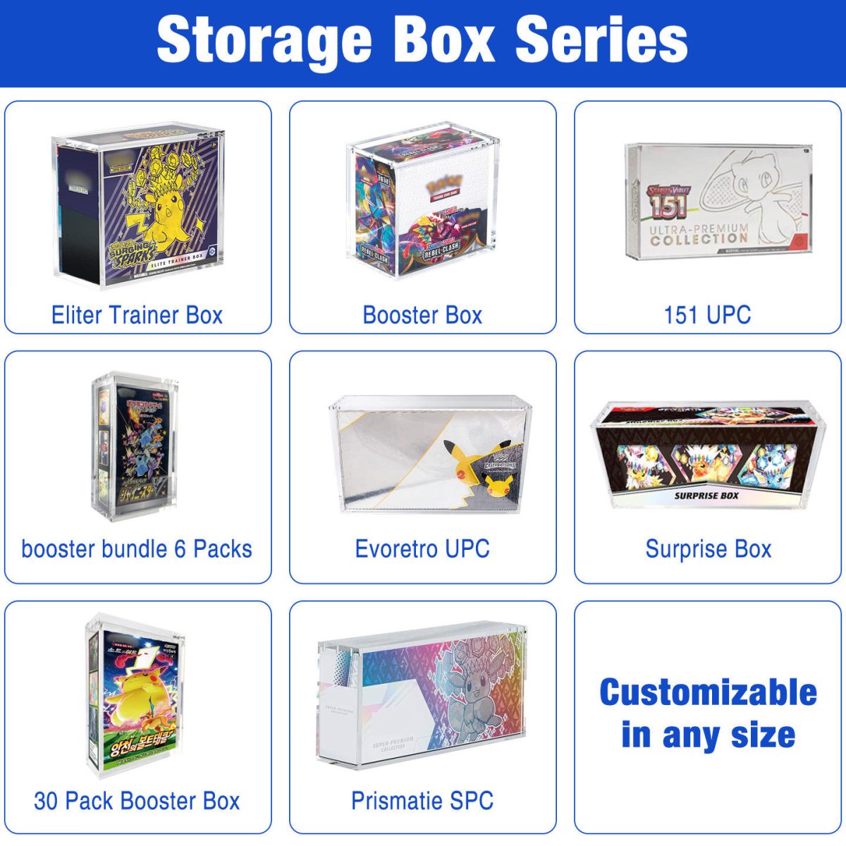 Acrylic Magnetic Trading Card Display Case