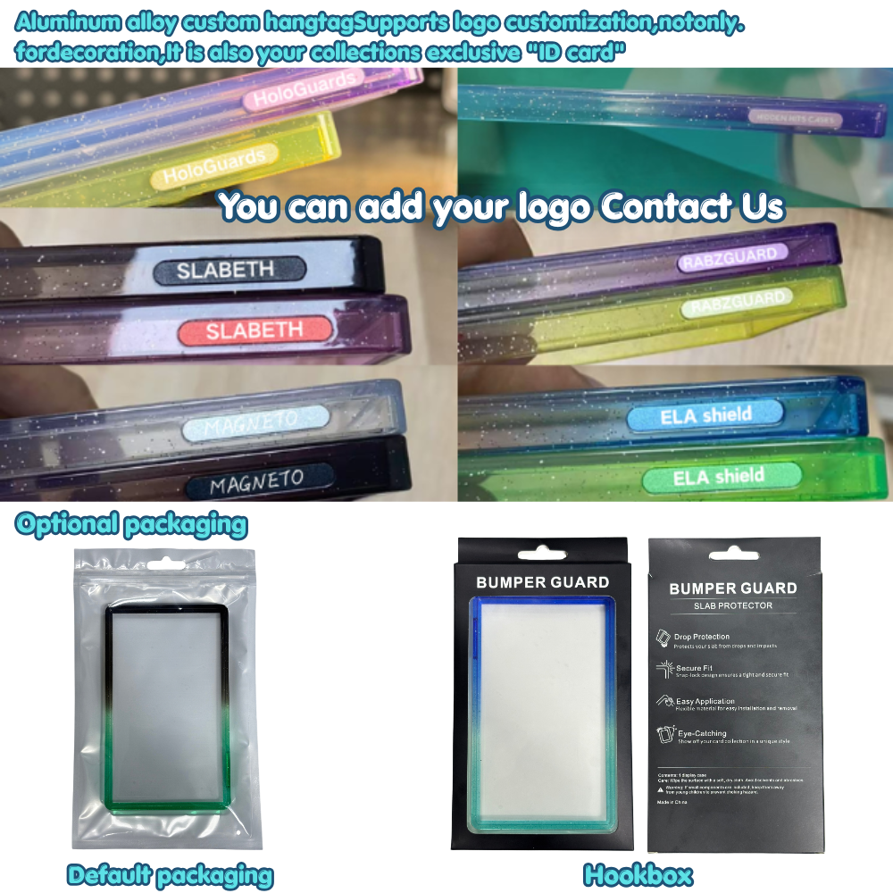 TPU Graded Card Slab Bumper Guard — Glitter Gradient