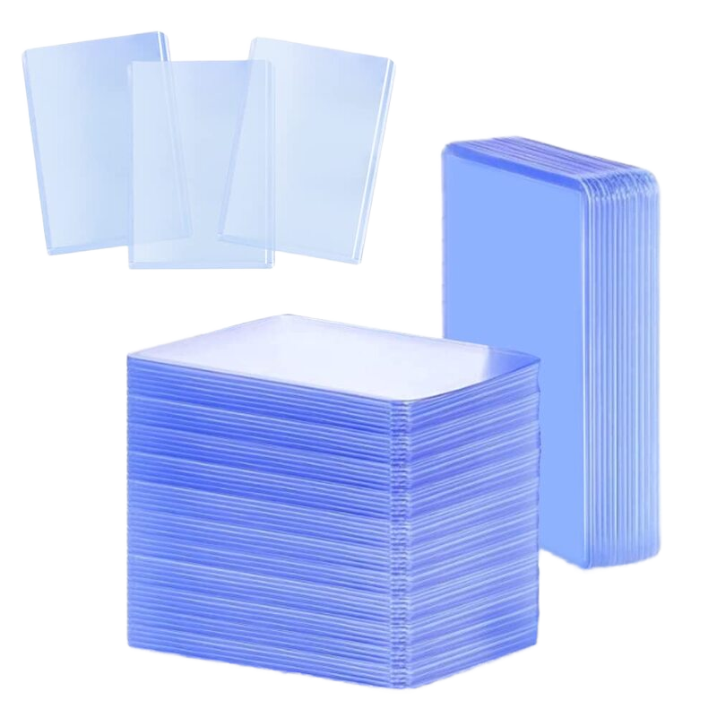 3×4 Clear Rigid PVC Business Card Toploaders