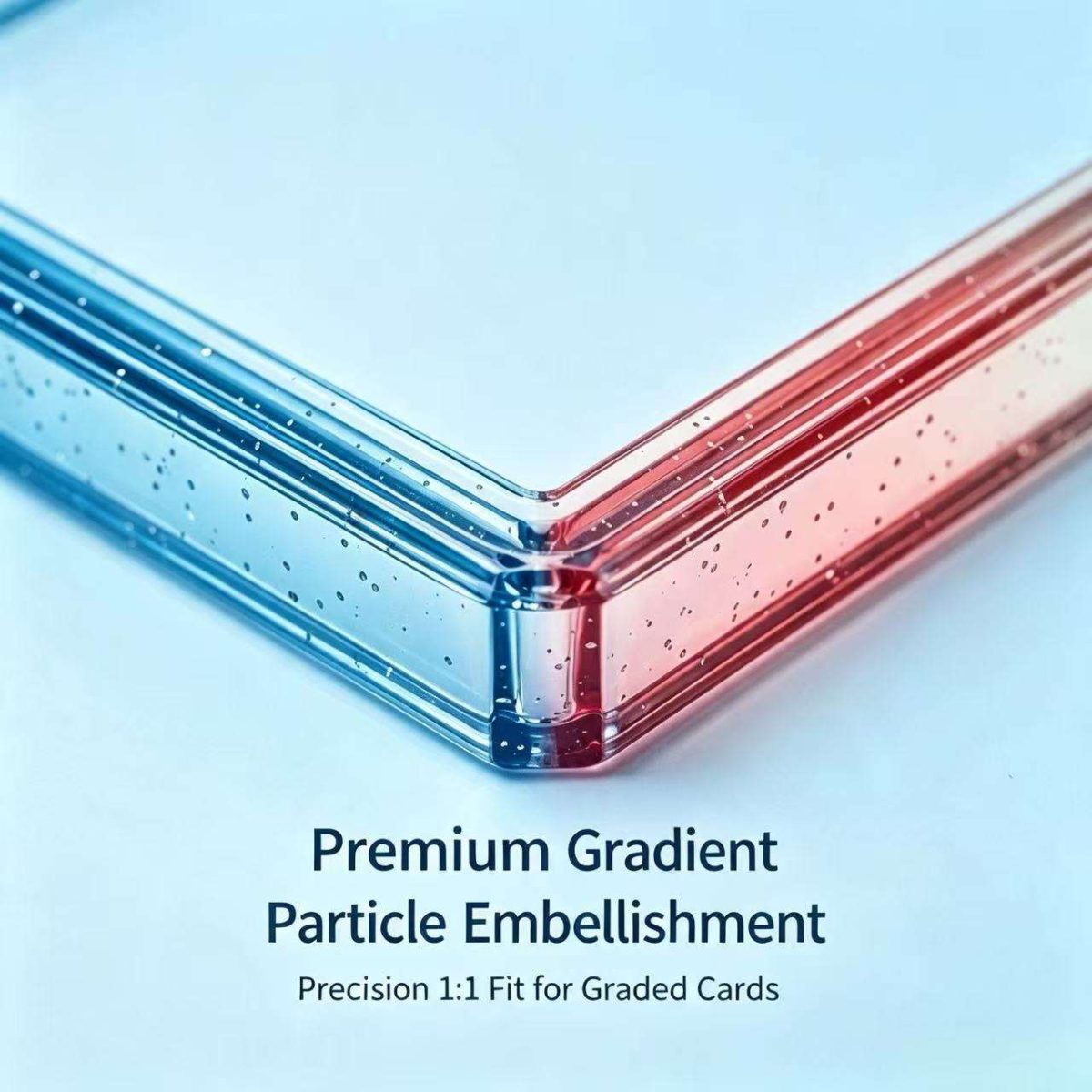 TPU Glitter Gradient Bumper Guard Case for PSA Graded Card