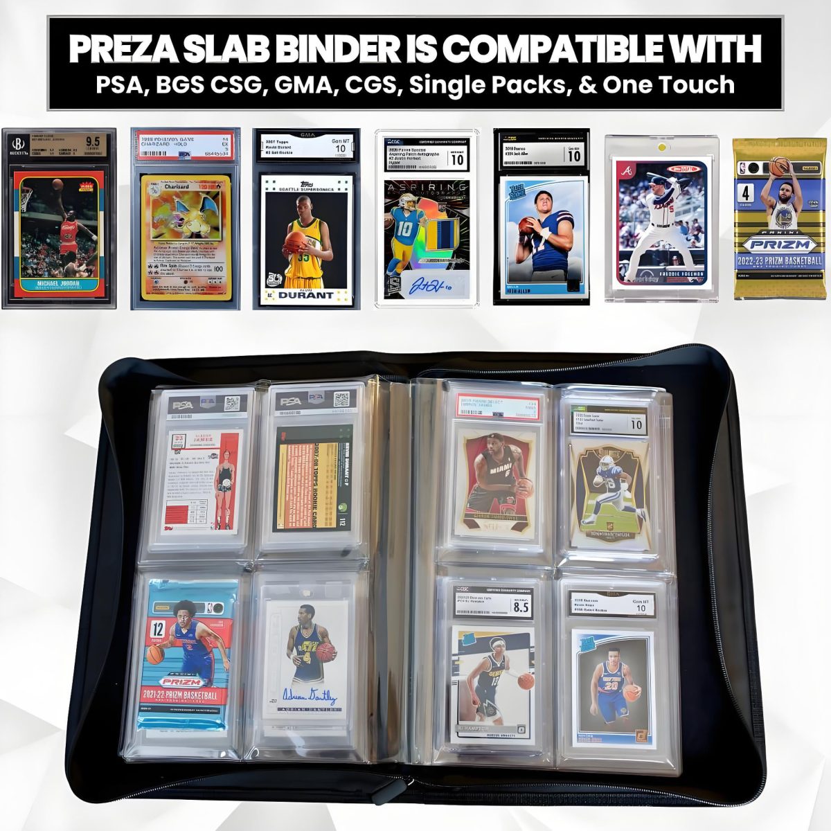 4-Pocket Graded Card Slab Binder