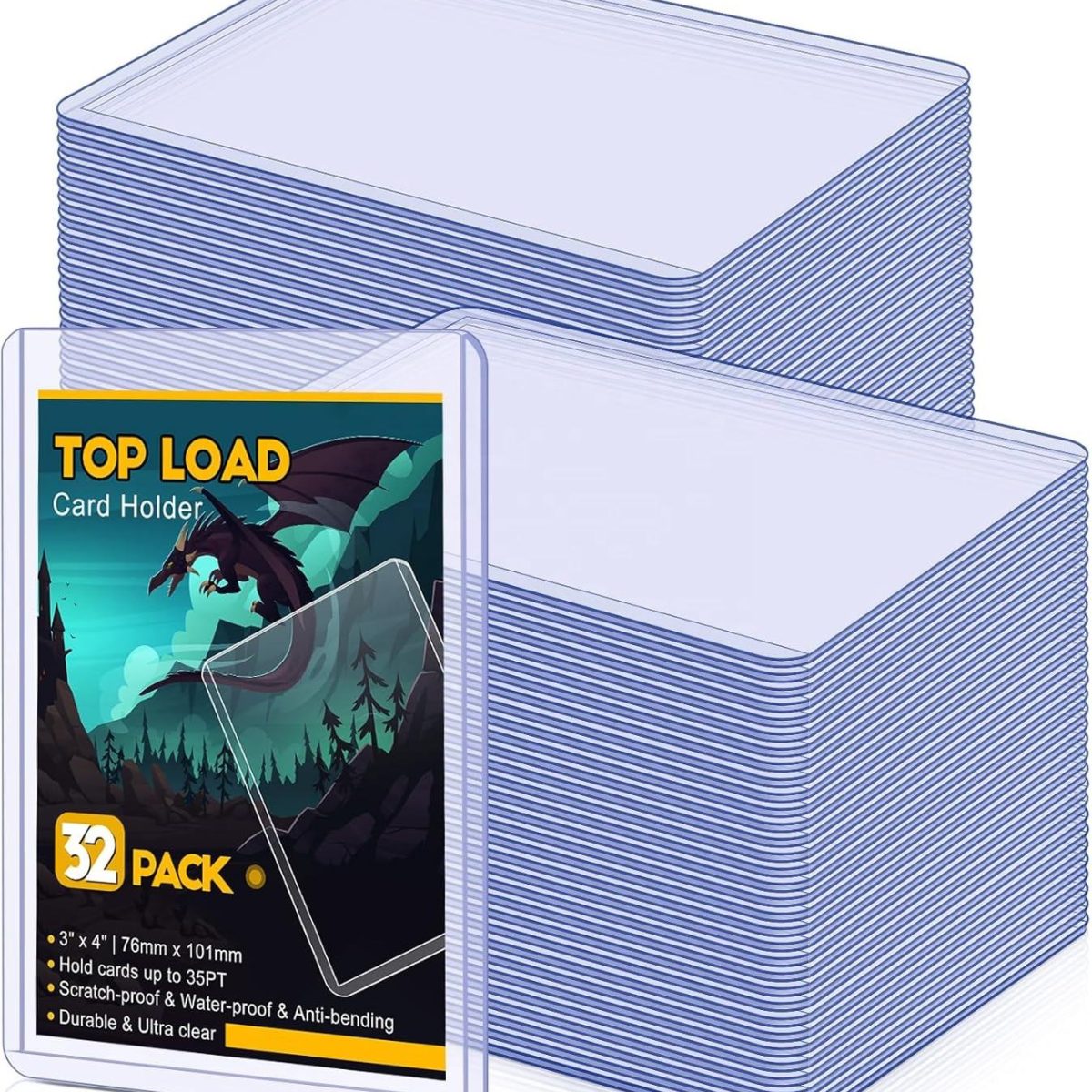 35PT Rigid Top Loader Card Sleeves