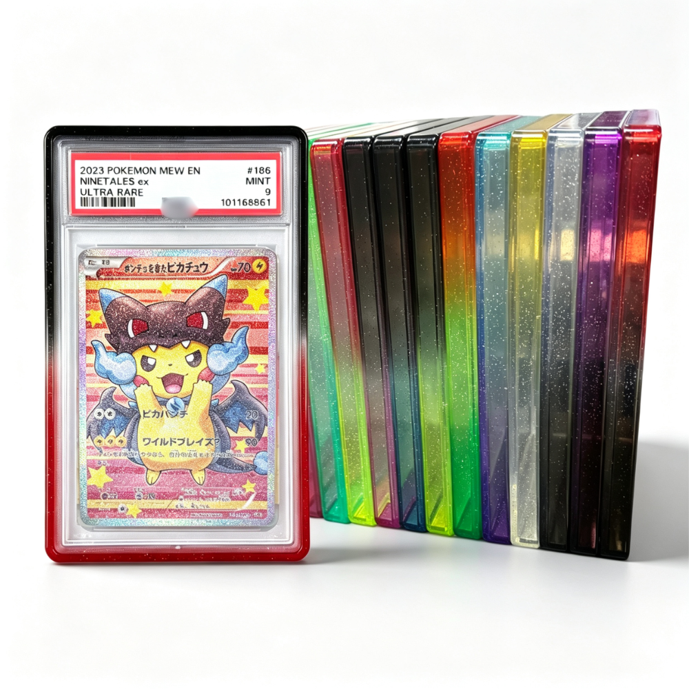 TPU Graded Card Slab Bumper Guard — Glitter Gradient