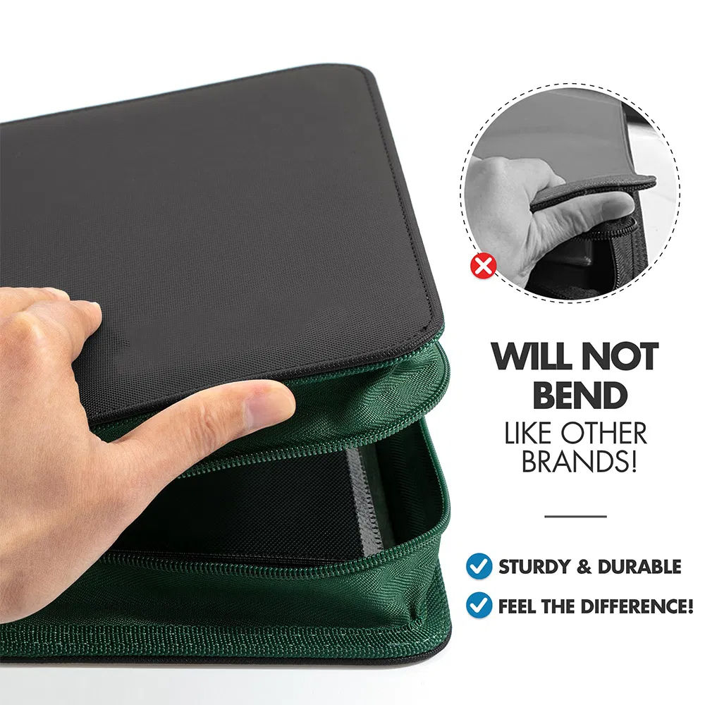 PU Leather 4-Pocket Trading Card Binder