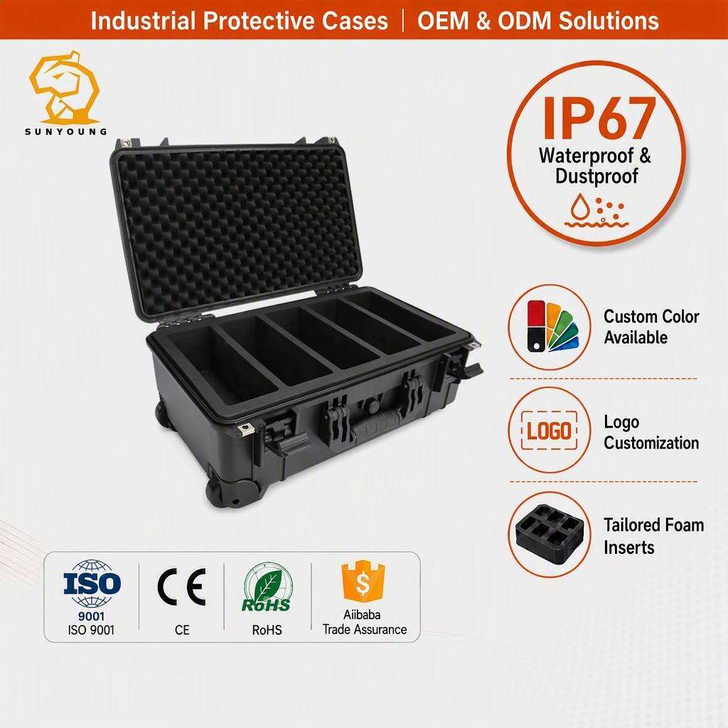 IP67 Waterproof Engineering PP Trolley Card Case