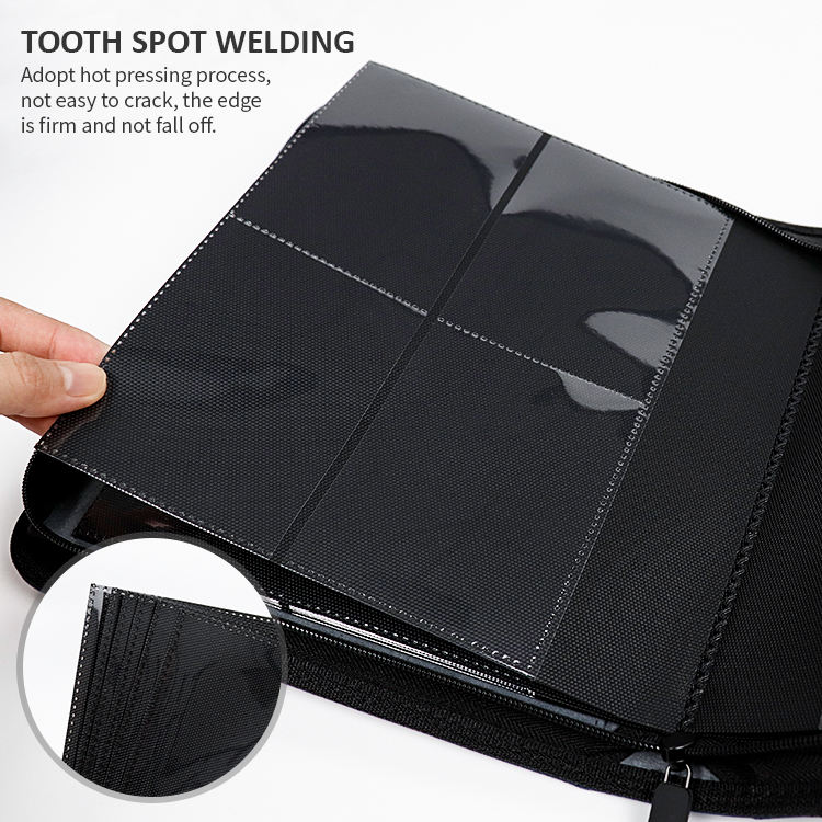 PU Leather 4-Pocket Trading Card Binder