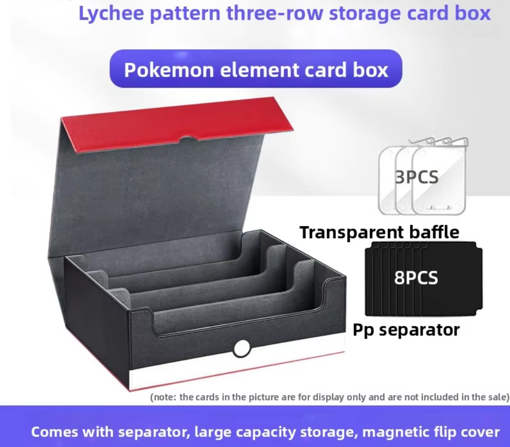 3-Row Paper Magnetic Card Storage Box