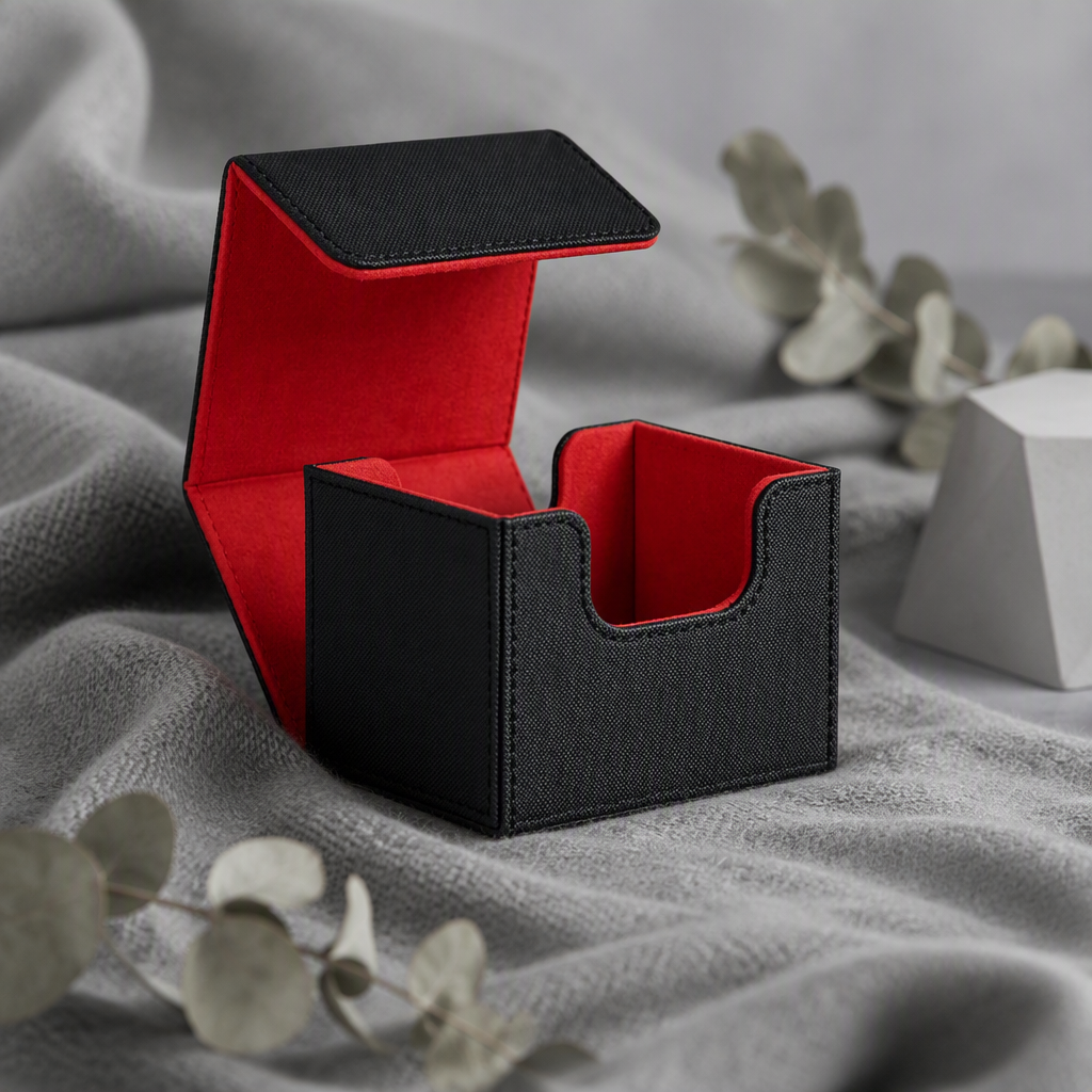 Faux Leather Trading Card Deck Box