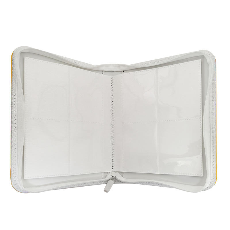4-Pocket Synthetic Leather Card Binder