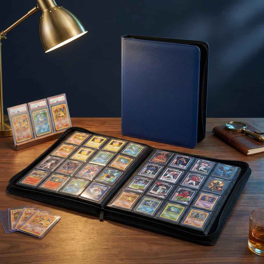 PU Leather Card Binder 16-Pocket