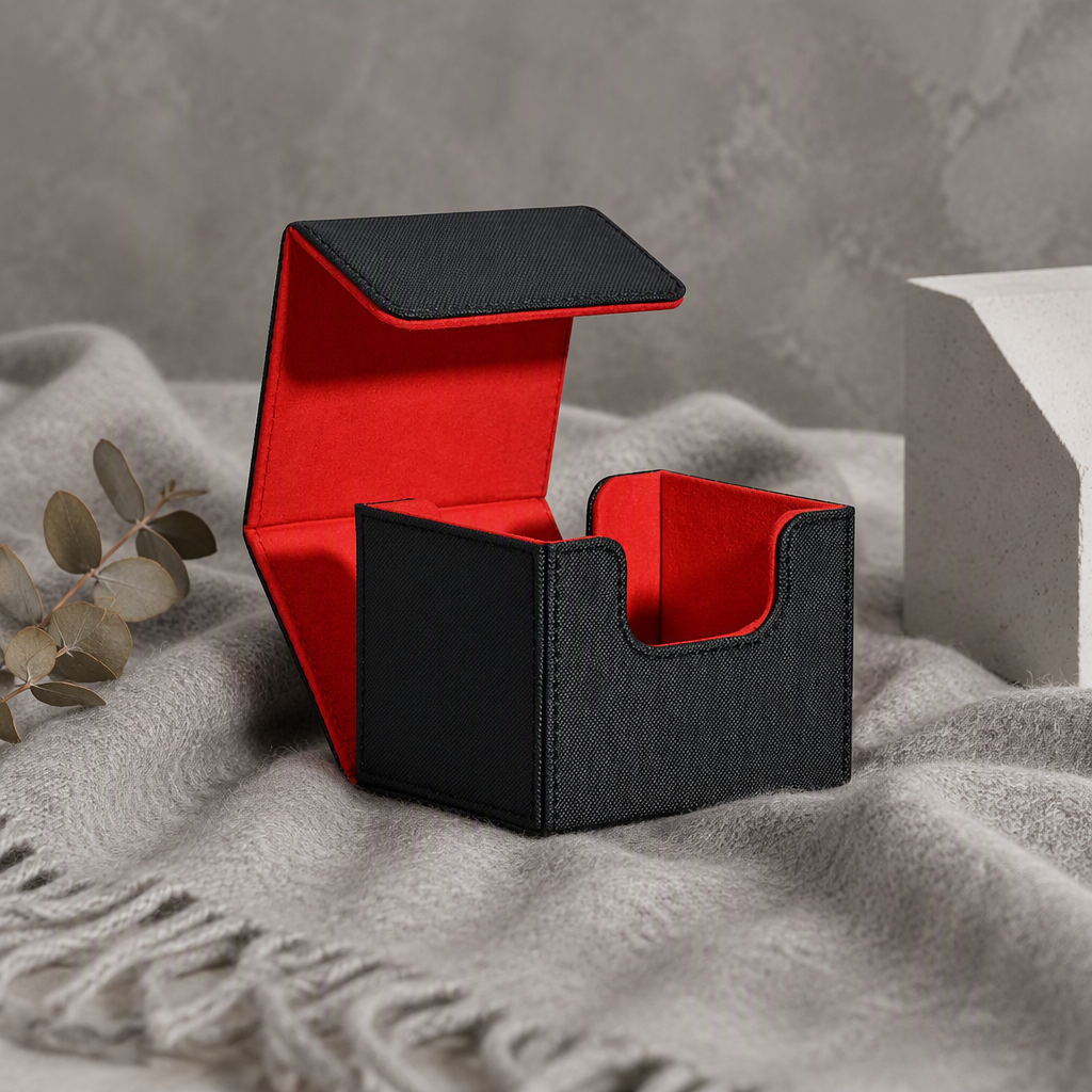 Faux Leather Trading Card Deck Box