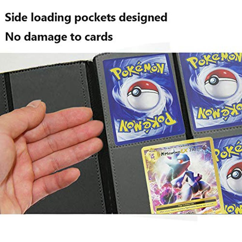 4 Pocket PU Leather Trading Card Binder