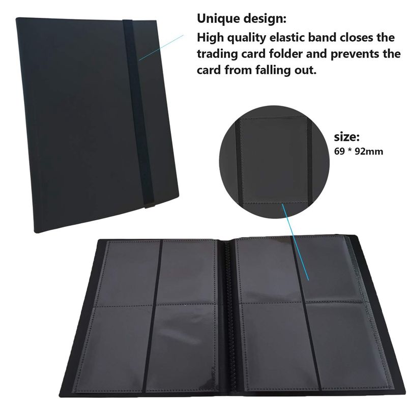 4 Pocket PU Leather Trading Card Binder