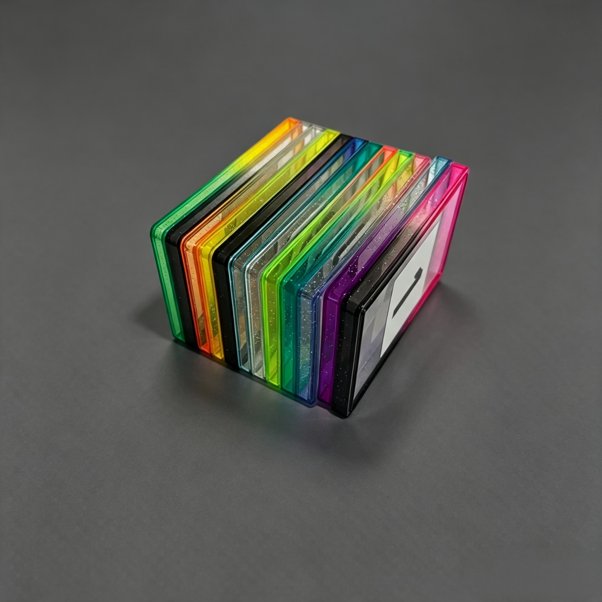 TPU Glitter Gradient Bumper Guard Case for PSA Graded Card