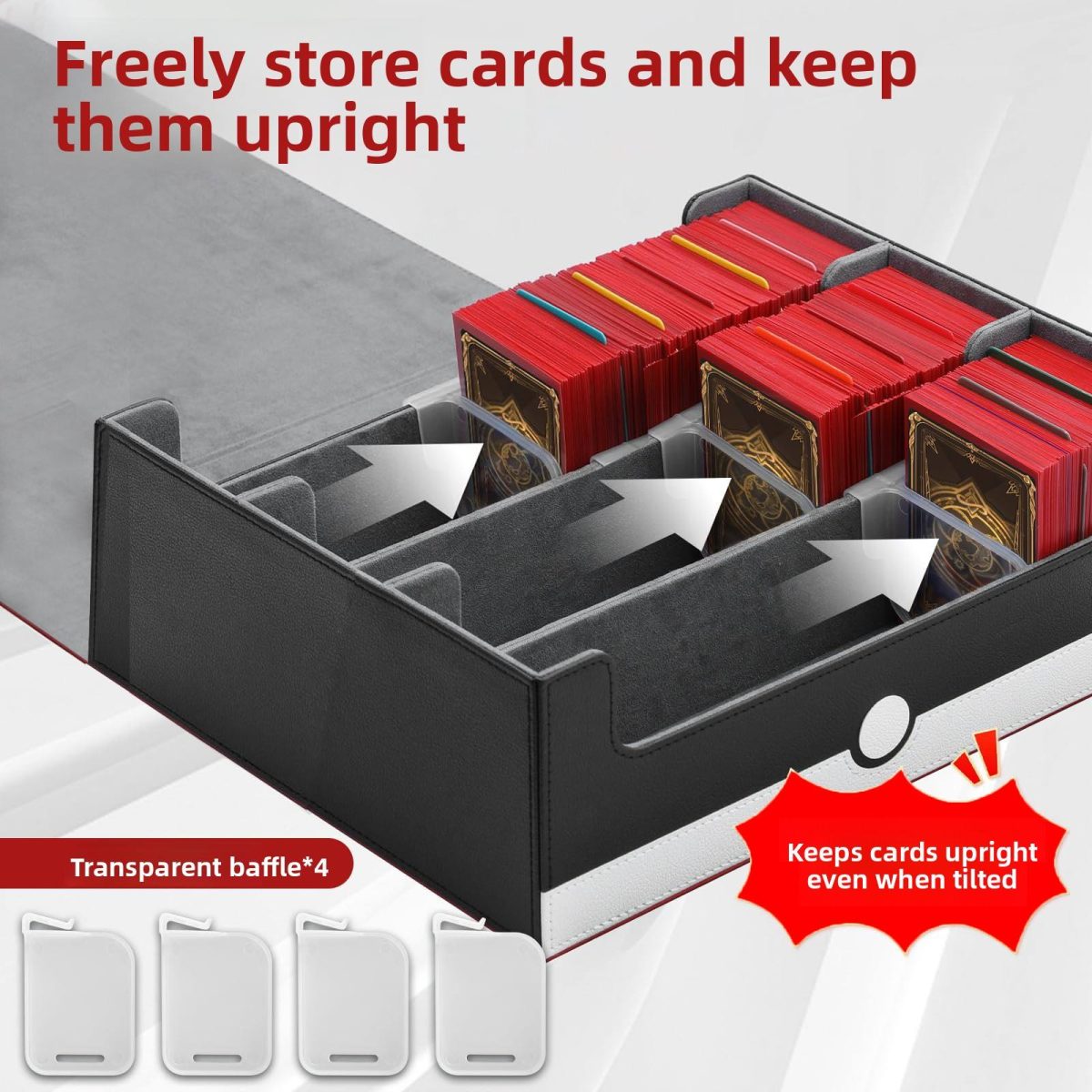 3-Row Paper Magnetic Card Storage Box