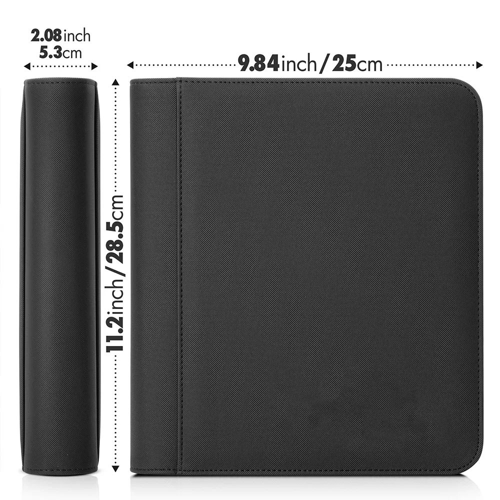 PU Leather 4-Pocket Trading Card Binder