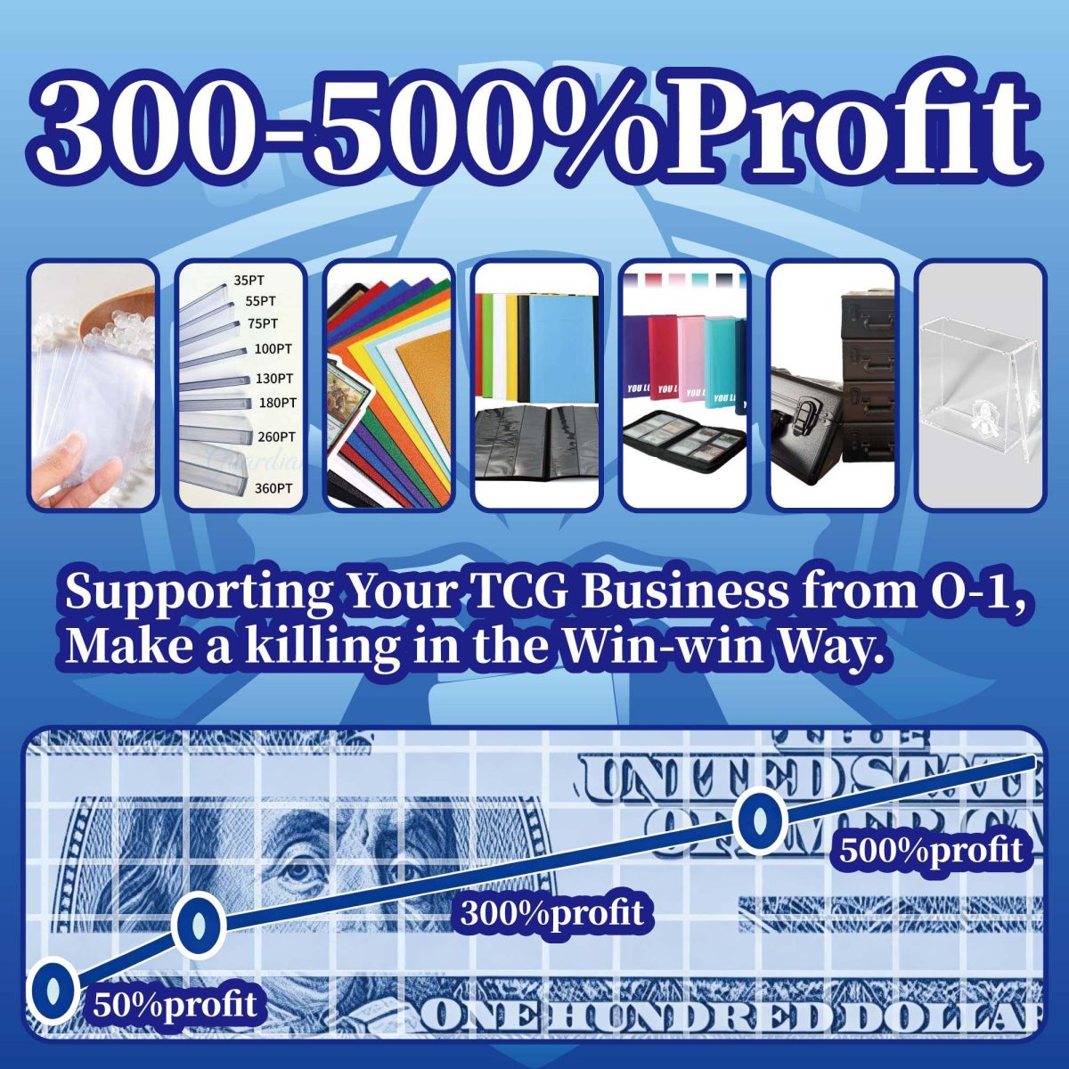 Waterproof Synthetic Leather 9-Pocket Card Binder