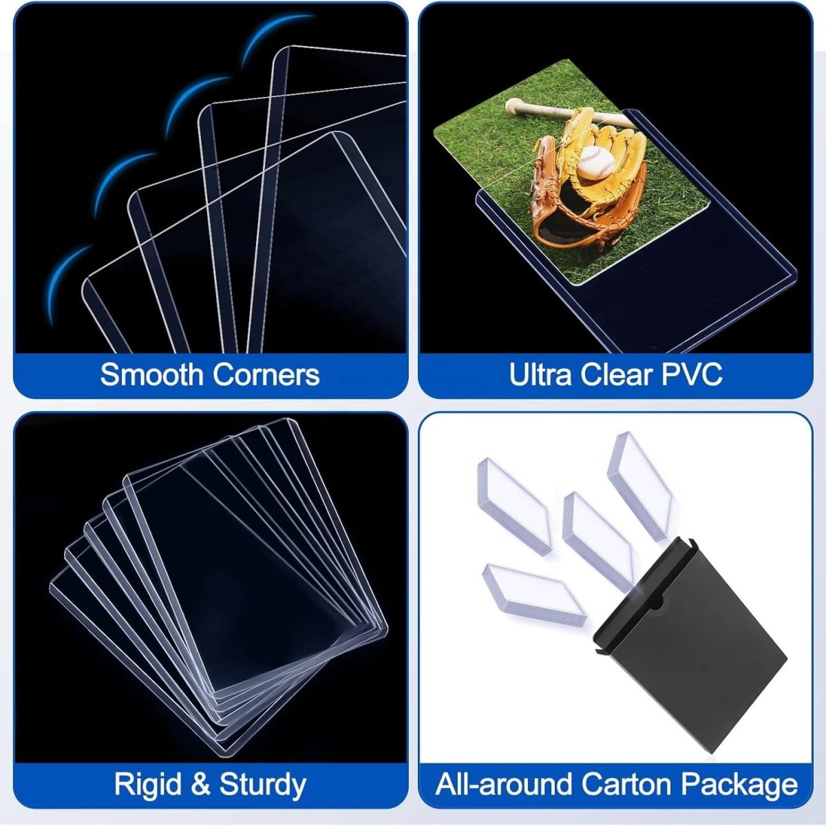 35PT Rigid Top Loader Card Sleeves