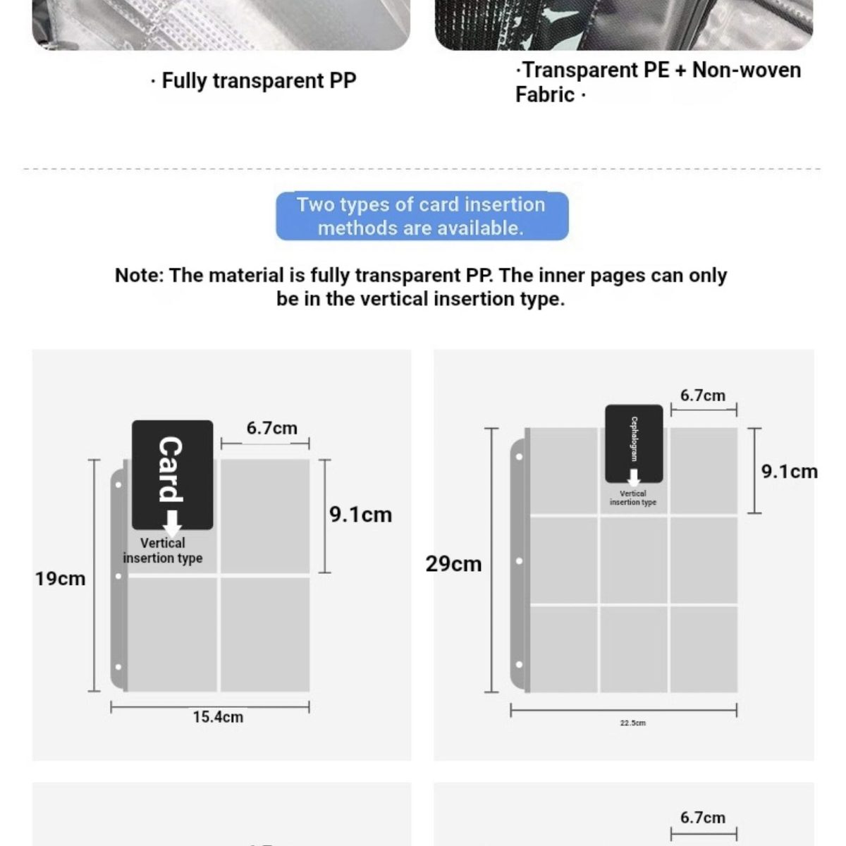 480-Pocket PU Leather Business Card Binder
