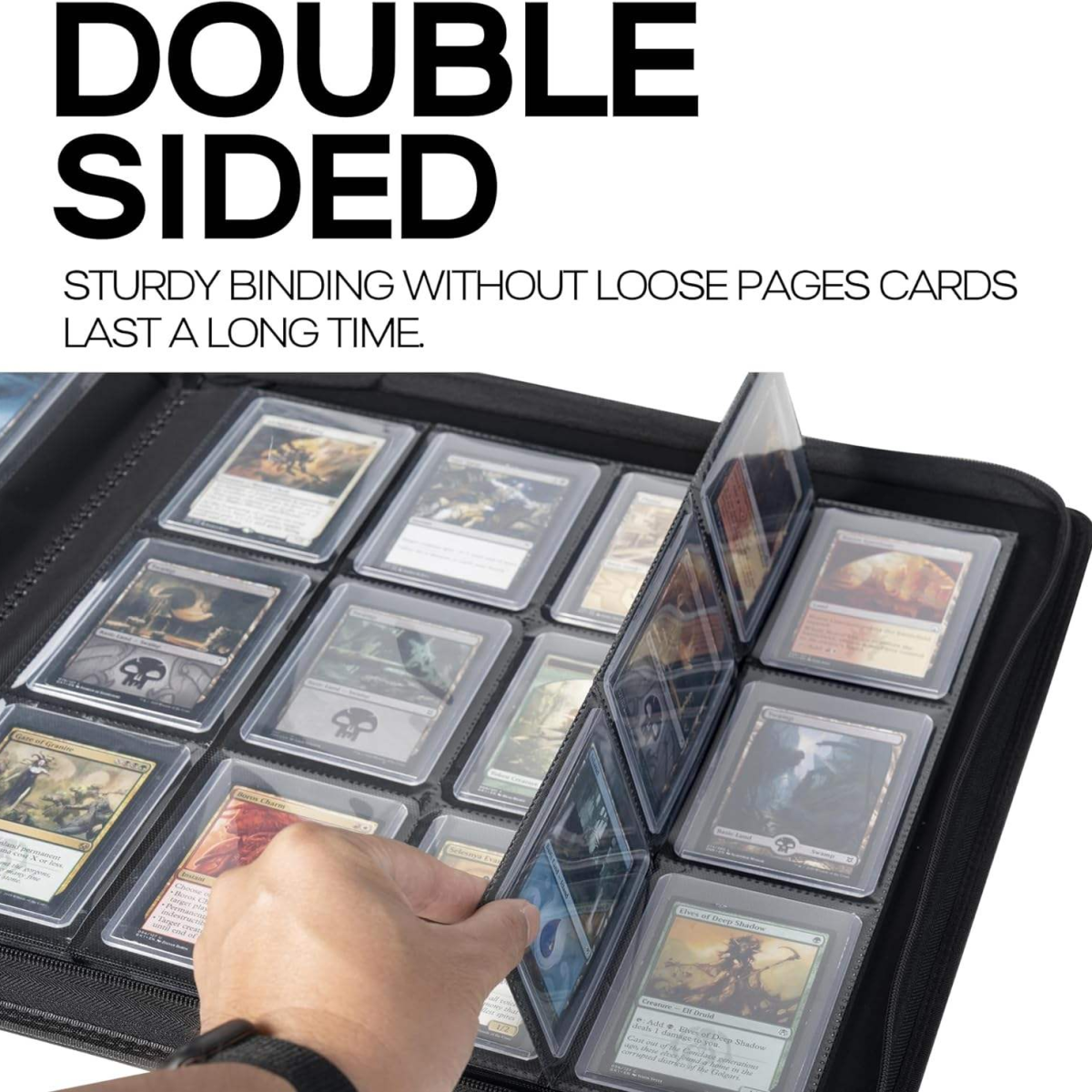 PU Card Binder 12-Pocket Toploader Storage Album