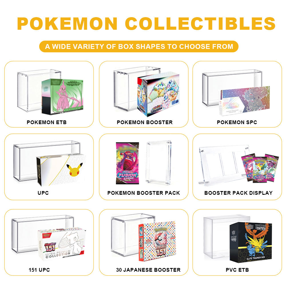 Clear Acrylic Booster Box Display Case