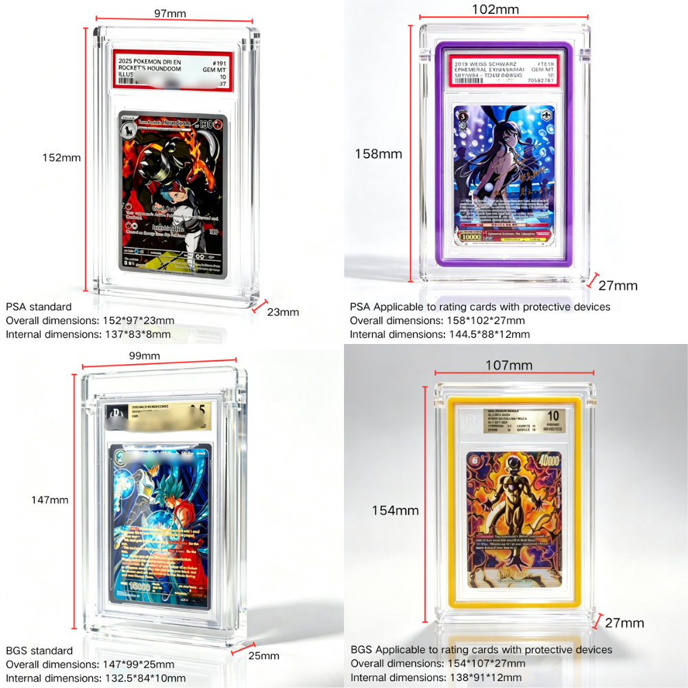 Acrylic 8mm Trading Card Slab Case