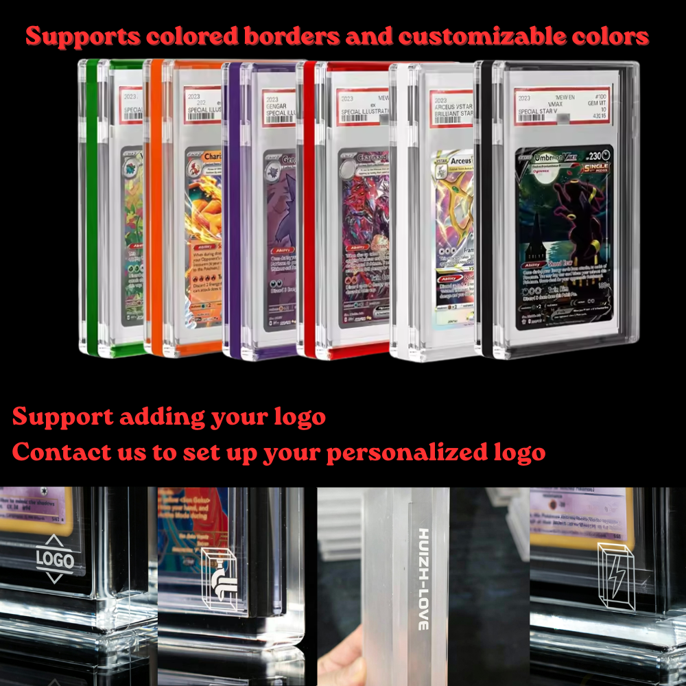 UV-Protected Magnetic Acrylic Card Slab Display Case