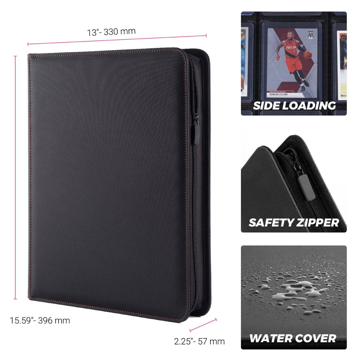 Leather TCG Toploader Binder