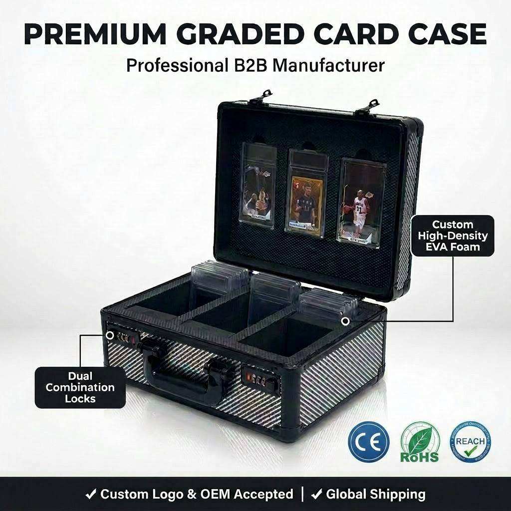 Aluminum Graded Card Storage Case