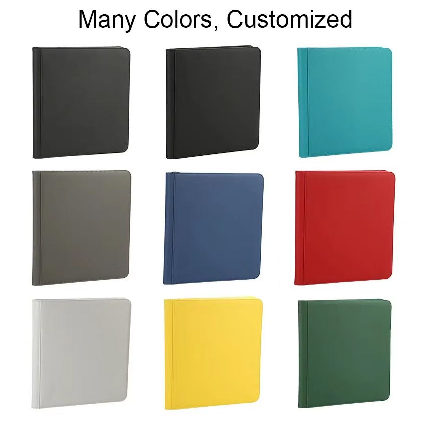 PU Card Binder 12-Pocket Toploader Storage Album