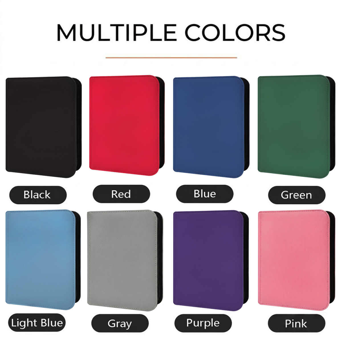 PU Leather Card Binder 16-Pocket