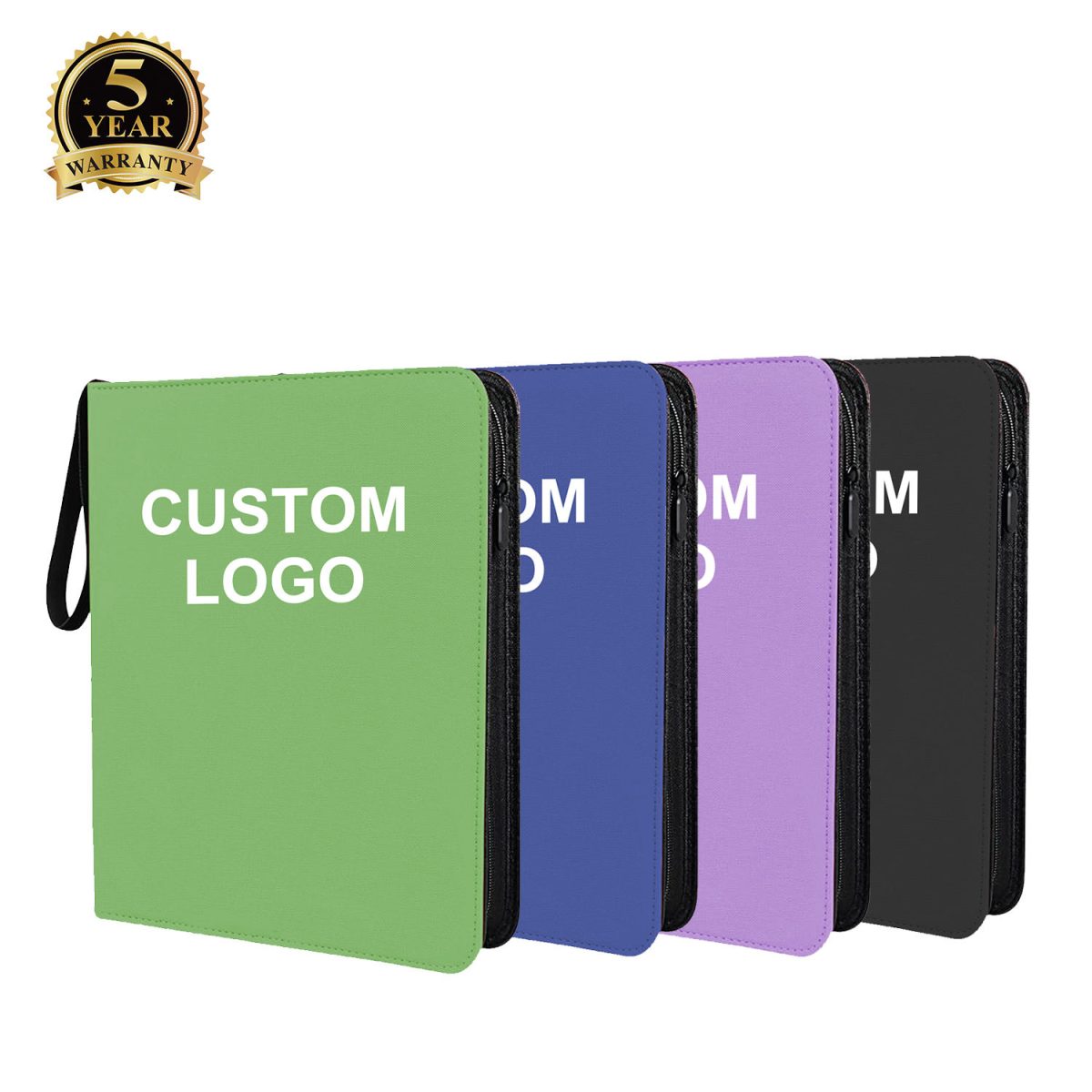 Waterproof Synthetic Leather 9-Pocket Card Binder