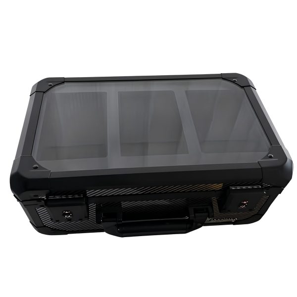 3-Row Acrylic Aluminum Graded Card Storage Case