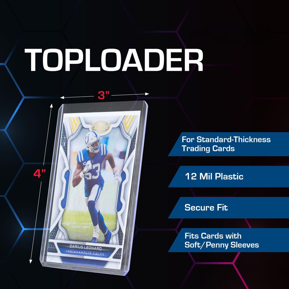 Rigid PVC Card Holders 35pt